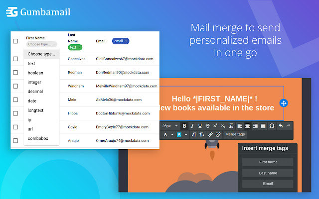 Email marketing trends: Gumbamail mail merge