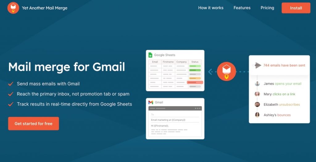 Best mail merge for Gmail: Yet Another Mail Mereg