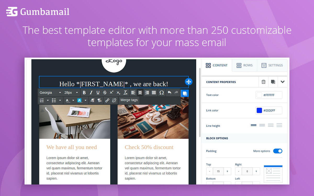 Gumbamail Email templates