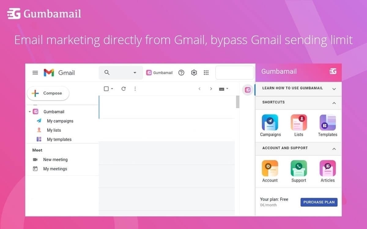 Sending mass emails in Gmail: Gumbamail in Gmail